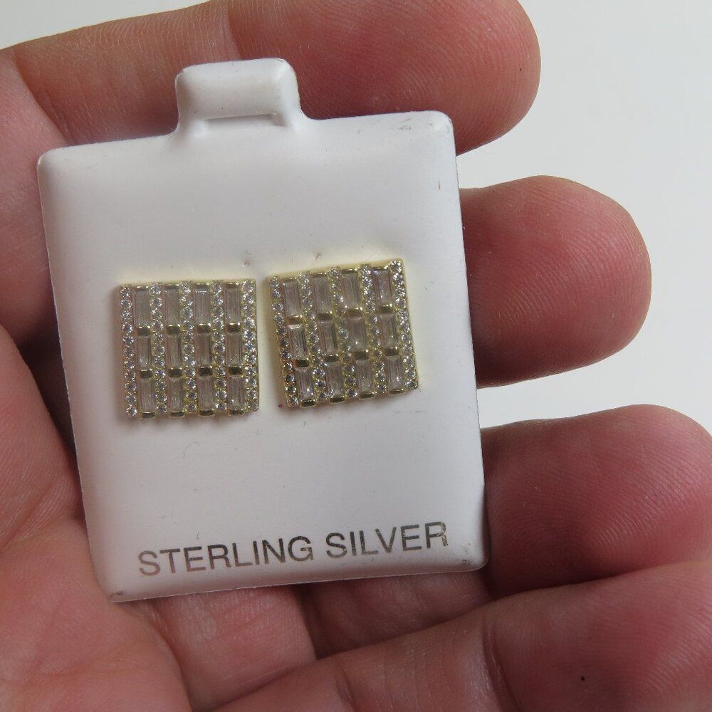 14k Sterling Silver Earring Hand Crafted